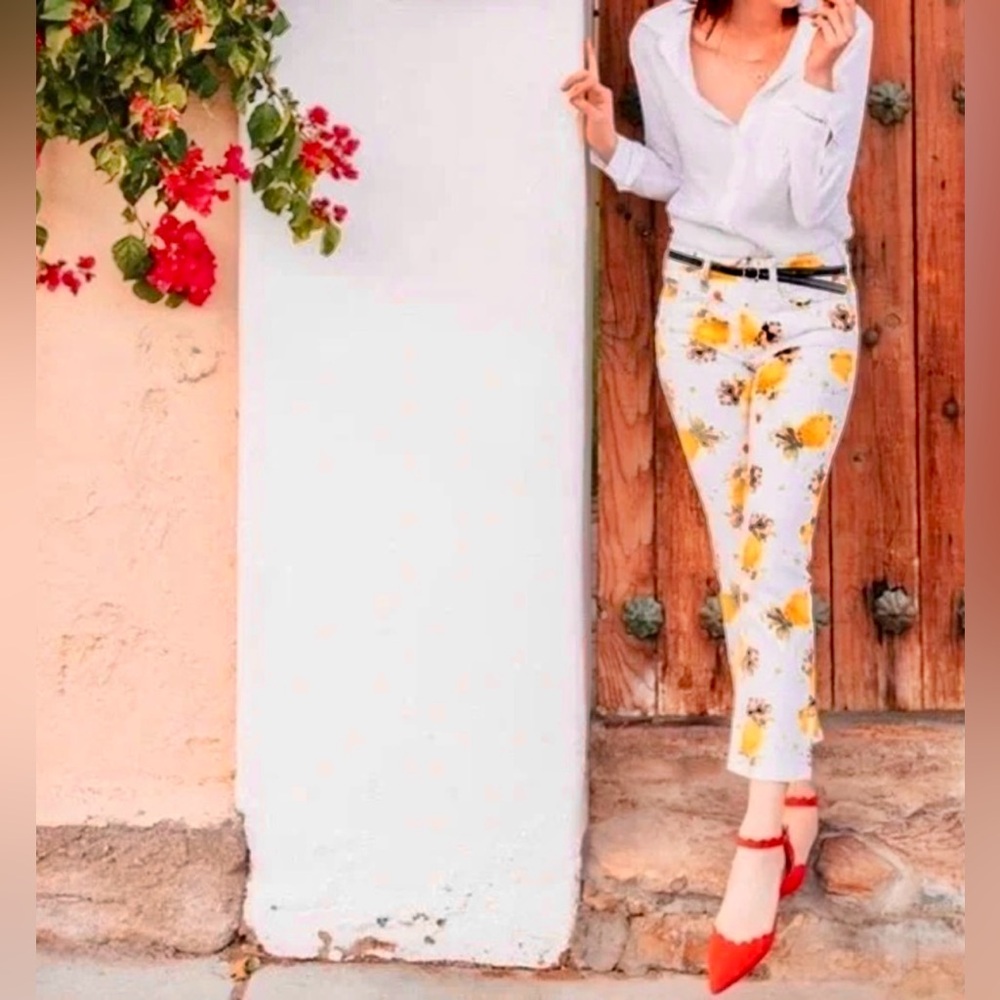 Pilcro from Anthropologie, size 31 high rise lemon pants - Picture 2 of 5